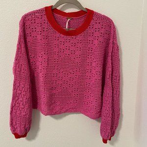 Free People Crochet Crop Top